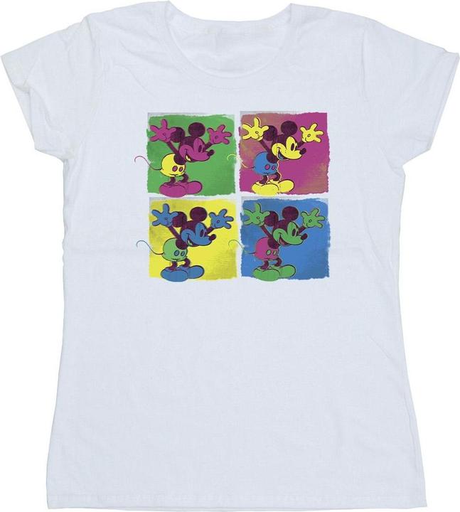Actual product image Disney Womens/Ladies Mickey Mouse Pop Art Cotton T-Shirt (M)