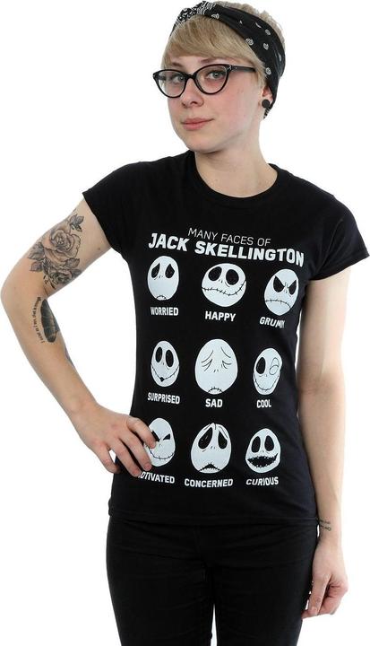 Image du produit Disney - T-shirt NIGHTMARE BEFORE CHRISTMAS MANY FACES OF JACK - Femme (XL)