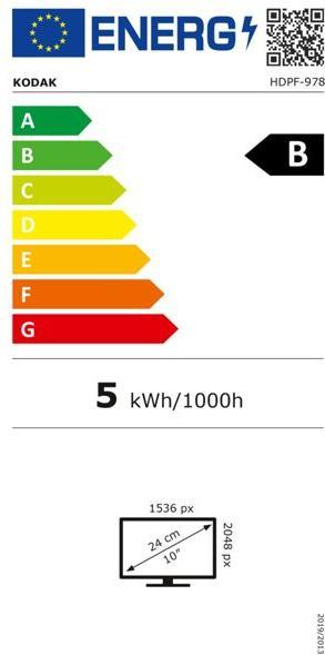 Label énergétique Kodak HDPF-978 (9.70", 2048 x 1536 pixels)