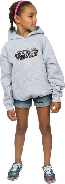 Actual product image Star Wars Girls The Last Jedi Spray Logo Hoodie (128)