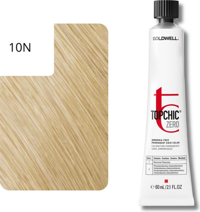 Actual product image Goldwell Topchic Zero - 10N Extra Light Blonde (10N Extra Light Blonde)