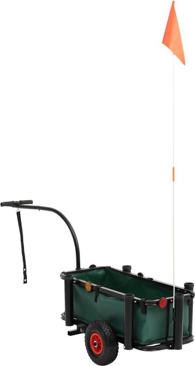Produktbild VidaXL Angelwagen mit Tasche Schwarz Stahl