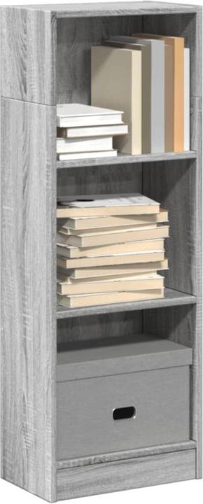 Actual product image VidaXL Bücherregal Bücherschrank Standregal Büroregal Grau Sonoma Holzwerkstoff (40 x 24 x 109 cm)
