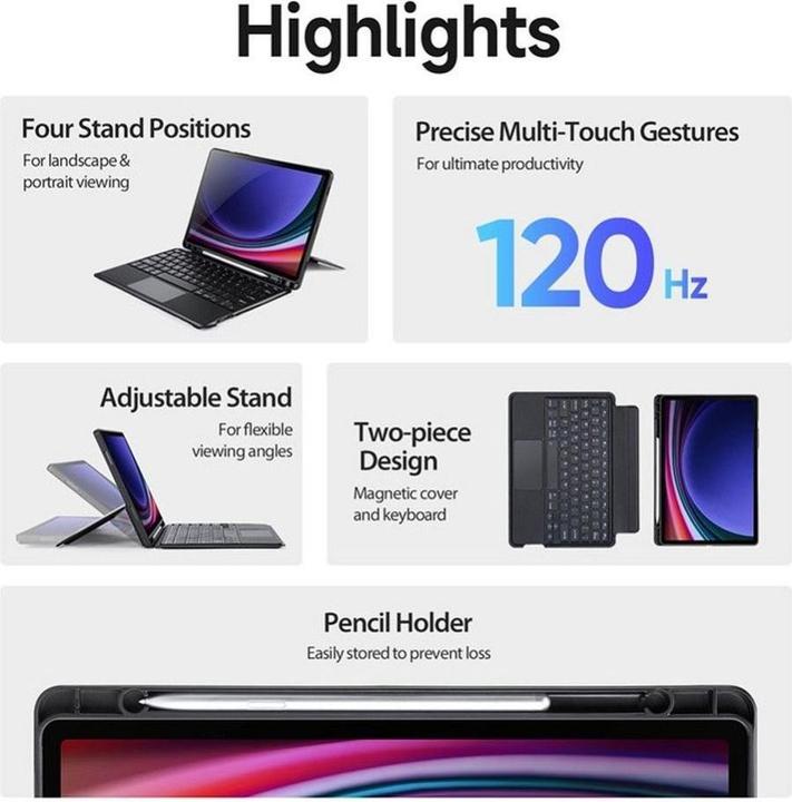 Immagine prodotto Dux Ducis Custodia per tastiera serie DK (US, Galaxy Tab S9)