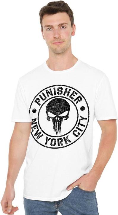 Actual product image The Punisher Mens NYC Logo T-Shirt (L)