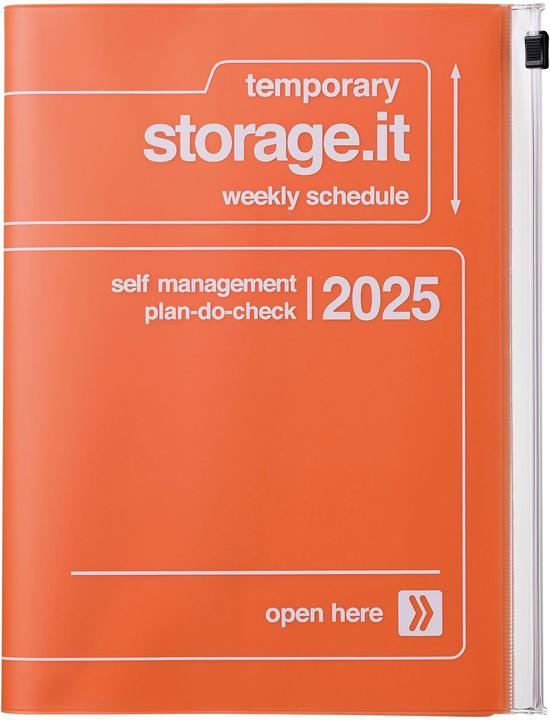 Image du produit Mark'S 2024/2025 Calendrier de poche A5 vertical, Storage it, orange (A5, Anglais)