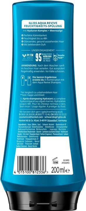 Immagine prodotto Gliss Balsamo Aqua Revive (200 ml)