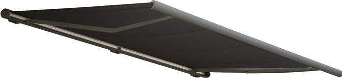 Image du produit Swisshandel24 Store électrique à cassette, store banne, store intégral 4x3m, polyester anthracite, armature g (4 m)