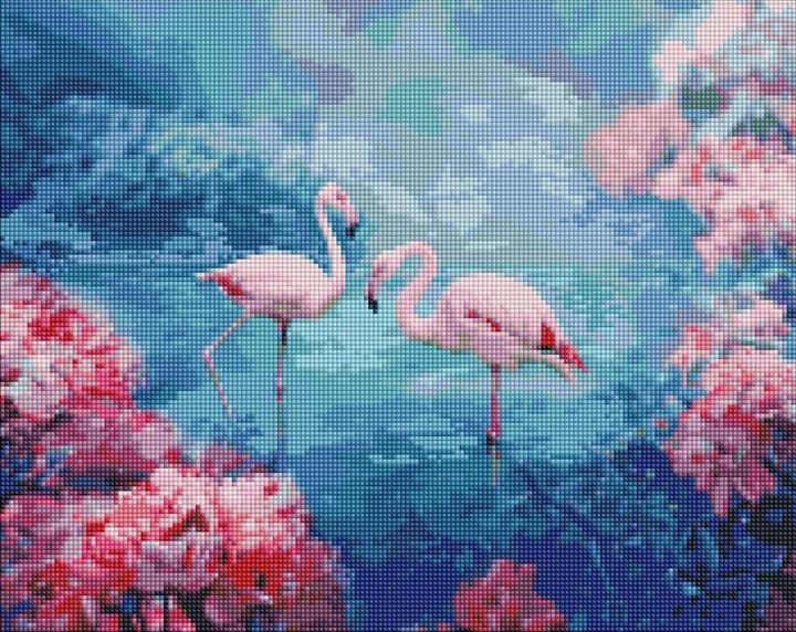 Produktbild Ideyka Diamond Painting - Ein magischer See mit Rahmen 40 x 50 cm