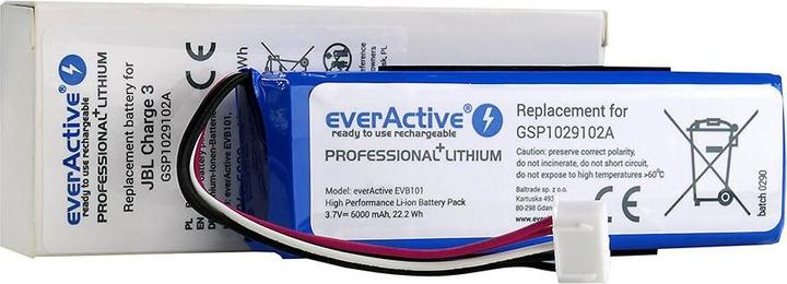 Produktbild Everactive Rechargeable battery EVB101 to bluetooth speaker JBL Charge (Akkubetrieb)