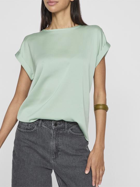 Actual product image Vila Round neckline top with short sleeves (34)