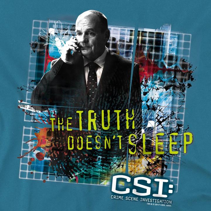 Actual product image Csi: NY Mens Truth Doesn't Sleep T-Shirt (L)