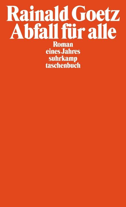 Immagine prodotto Abfall für alle (Tedesco, Rainald Goetz, 2003)