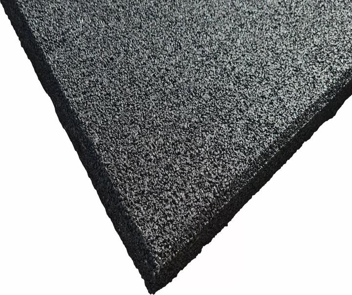 Actual product image Stockz Rubber flooring "Outdoor Tiles Black" 100x100cm (3 cm)