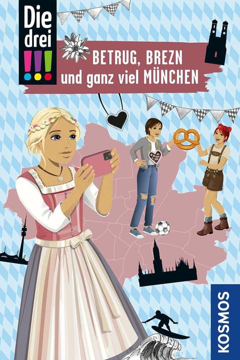 Immagine prodotto Kosmos Die drei!!!, Betrug, Brezn und ganz viel München (Tedesco, Henriette Wich, Ina Biber, Franziska Misselwitz, 2024)