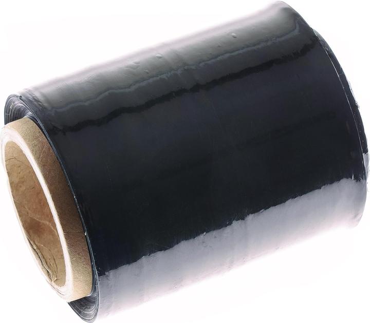 Actual product image Office Products Stretch film mini rap, 0, 3 kg gross, width 100 mm, thickness 23 µm, black