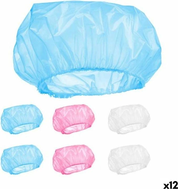 Berilo Shower cap set coloured 28 cm plastic (12 pieces) (Intimate washing lotion)