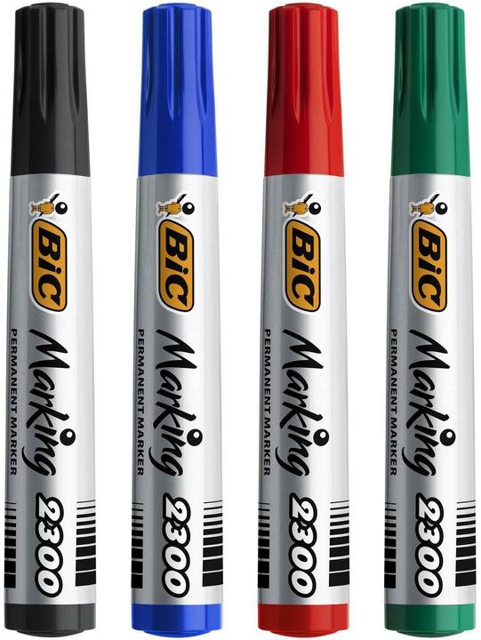 Actual product image Bic Permanent marker Making 2300 ECOlutions 4 pieces (Multicoloured, 5.50 mm, 4 x)