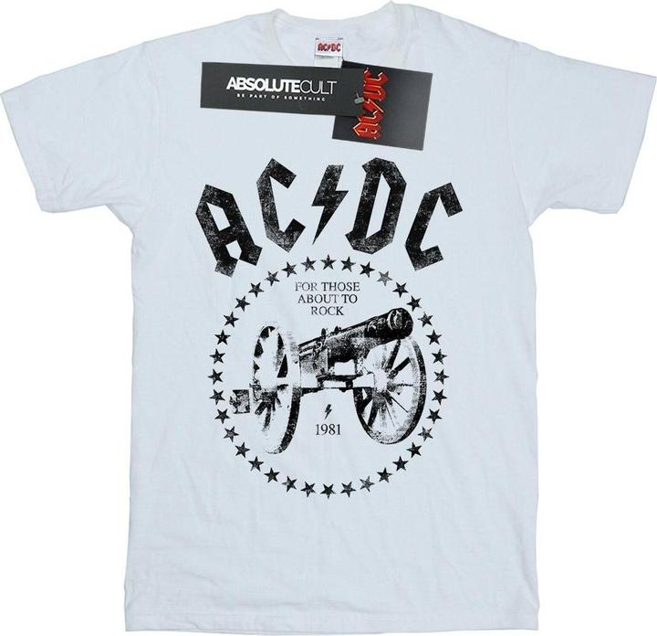 AC/DC We Salute You Cannon Baumwolle Boyfriend TShirt