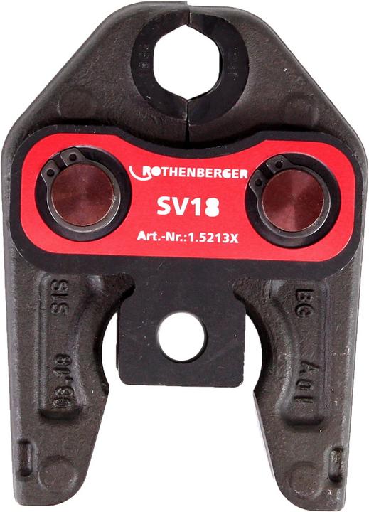 Actual product image Rothenberger Pressing jaw pressing pliers standard SV18 ( 015213X ) for ROMAX 4000 / Akku Press ACC etc (101 mm)
