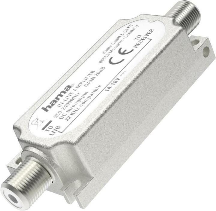 Produktbild Hama SAT-Inline-Verstärker, 20 dB (20 dB)