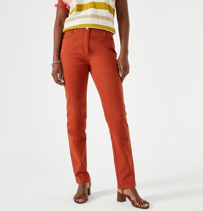 Anne Weyburn Gerade Five-Pocket-Hose aus Baumwoll-Stretch