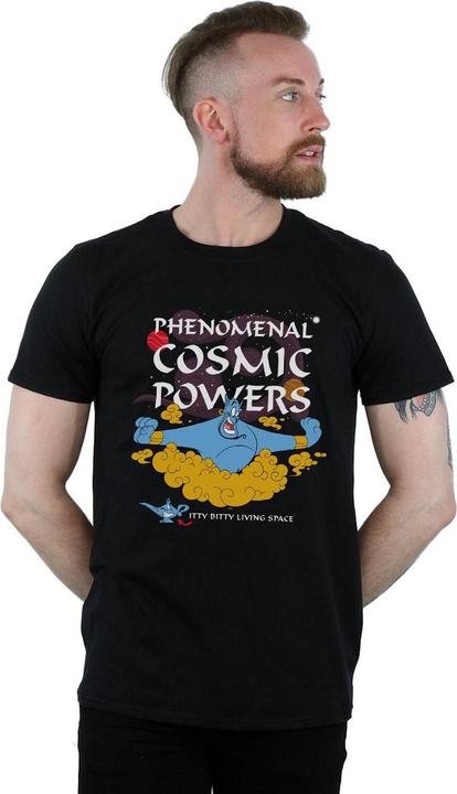 Actual product image Disney Mens Aladdin Genie Phenomenal Cosmic Powers T-Shirt (4XL)
