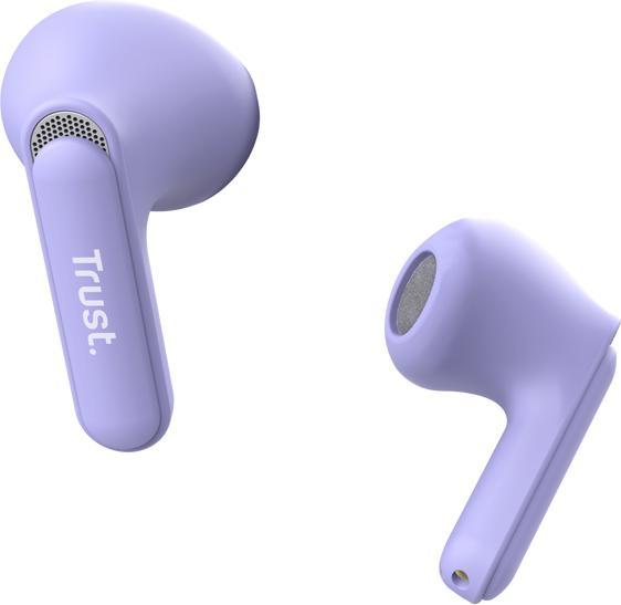 Produktbild Trust Yavi Bt Enc Earphones Purple (ANC, 23 h, Kabellos)