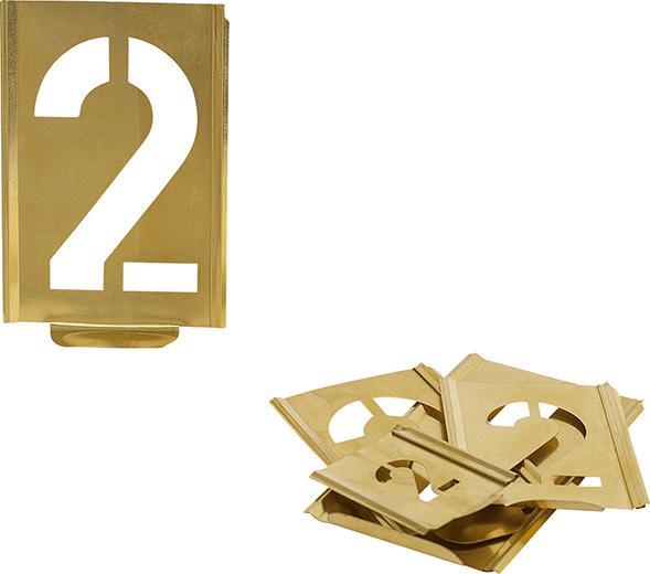 Produktbild Kukko Signierschablonensatz 327 Zahlen 0-9 Schrift-H.70mm Spezialblech