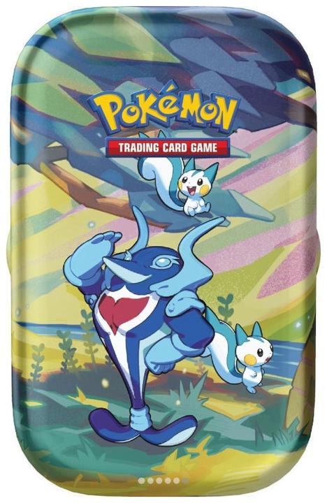 Immagine prodotto Pokémon TCG - Vibrant Paldea Mini Tin (Espathra / Goomy / Leafeon / Oricorio / Pachirisu) assortiert (Inglese, Stagno)