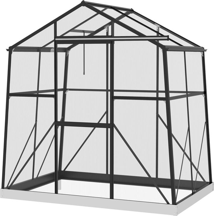 Actual product image Outsunny Greenhouse with sliding door and integrated gutter system