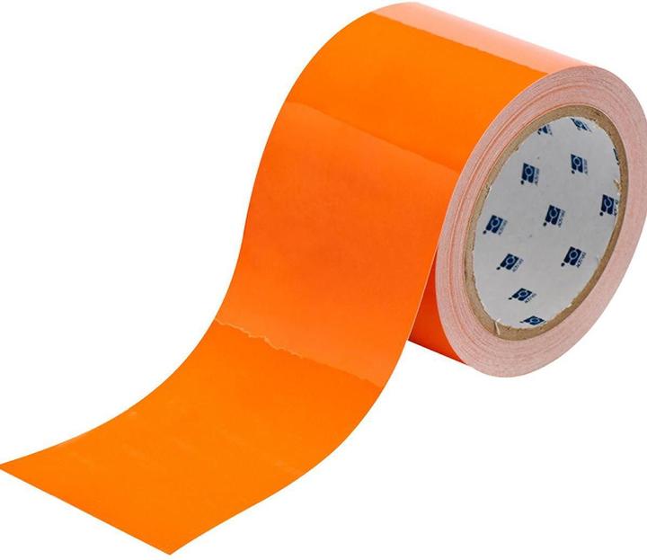 Actual product image Brady B-3, floor marking tapes, vinyl, orange, 76.20 mm x 30.48 m (76.20 mm)