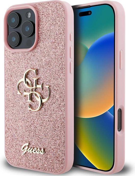 Productafbeelding Guess GUHCP16XHG4SGP iPhone 16 Pro Max 6,9" różówy/roze HC Vast Glitter Groot 4G (Apple iPhone 16 Pro Max)