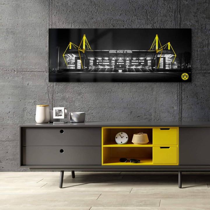 Produktbild Borussia Dortmund BVB Signal Iduna Park Schwarz-Gelb (40 x 100 cm)