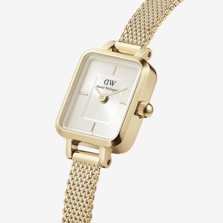 Immagine prodotto Daniel Wellington Quadro Mini Evergold Oro Champagne (Orologio da polso analogico, 15.50 mm)