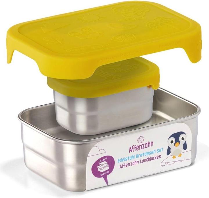 Produktbild Affenzahn Edelstahl Brotdosen-Set