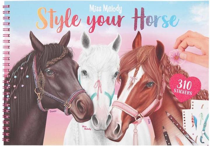 Produktbild Depesche 11583 Miss Melody - Malbuch Style your Horse, Ausmal-Buch mit traumhaften Pferde-Motiven
