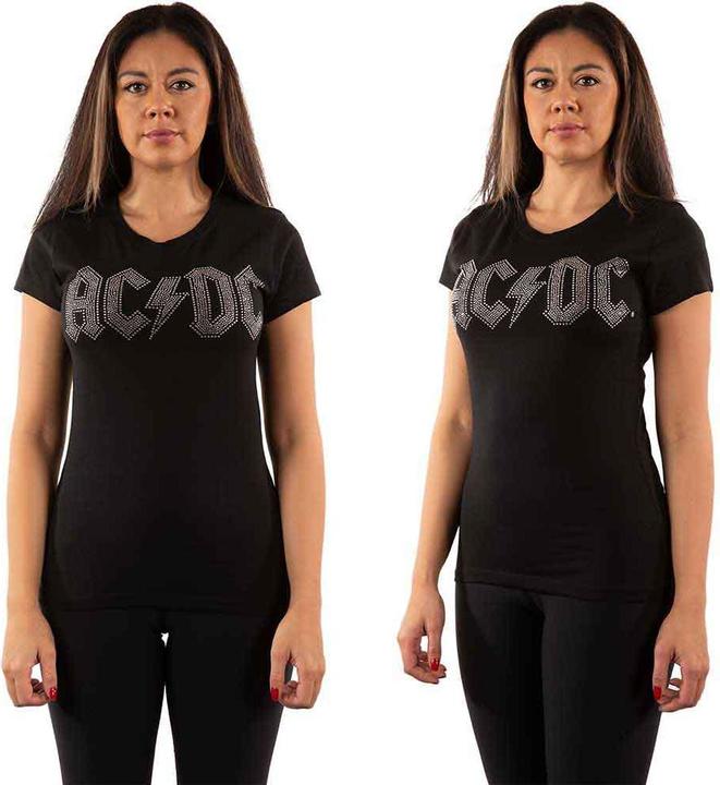 AC/DC Logo Diamante (Girlie)