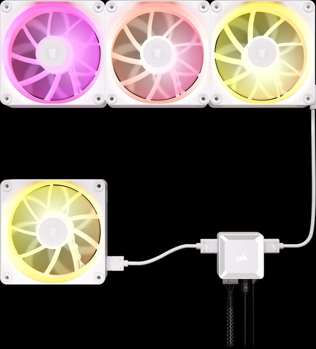 Actual product image Corsair iCUE LINK LX140 RGB (140 mm, 2 x)