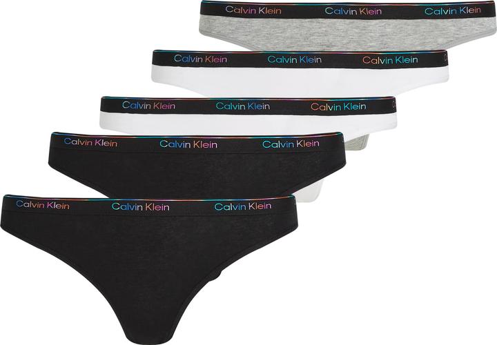 Produktbild Calvin Klein 5-Pack Bikini Slips Dames - Multi - Maat XS (XS, 5er Pack)