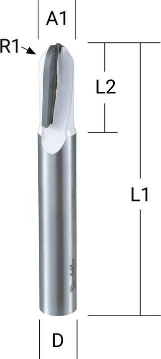 Actual product image Makita Round nose cutter