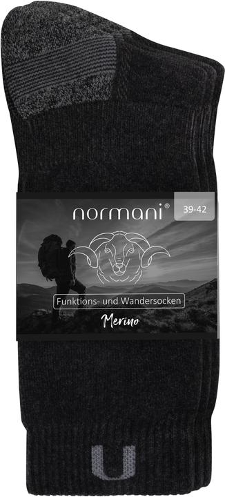 Immagine prodotto Normani 2 paia di calze merino da trekking e funzionali - 9385 (Confezione da 2, 47 - 50)