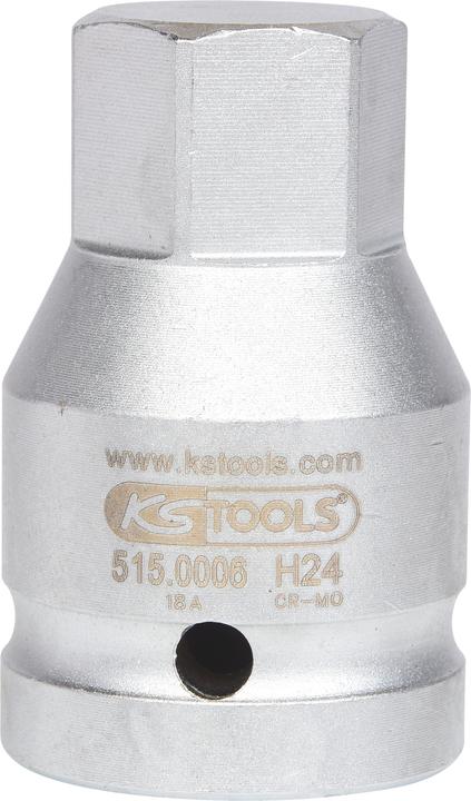 Actual product image KS Tools 3/4" power bit socket nut hexagonal socket (24 mm)