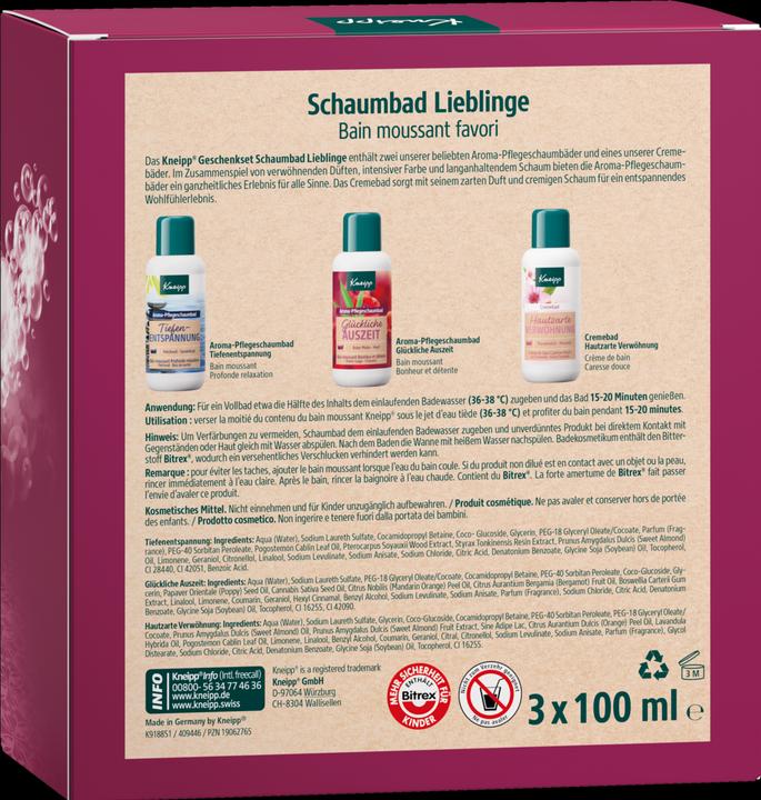 Produktbild Kneipp Schaumbad Lieblinge (Körperpflegeset)