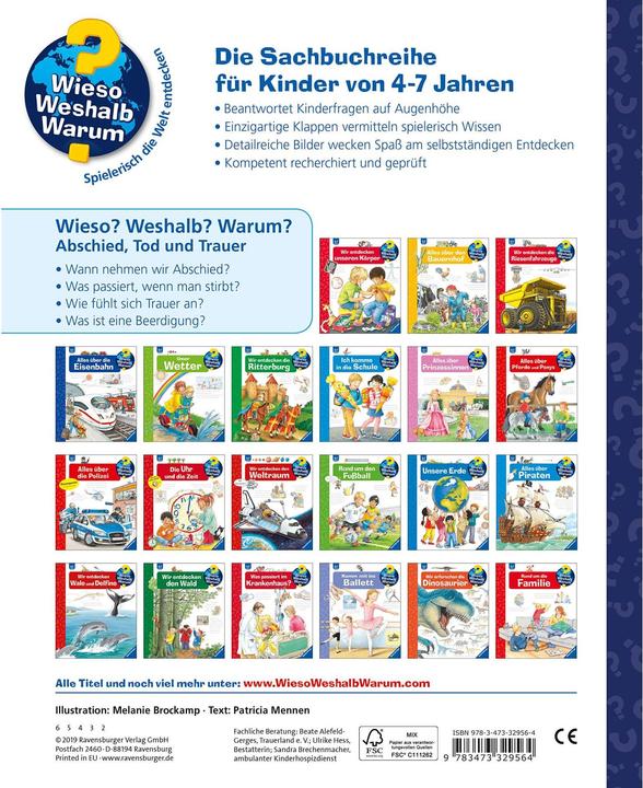 Produktbild Ravensburger Abschied, Tod und Trauer (Deutsch, Patricia Mennen, 2019)