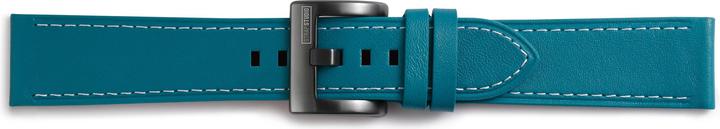 Strap Studio Bracelet en cuir turquoise (20 mm, Cuir)