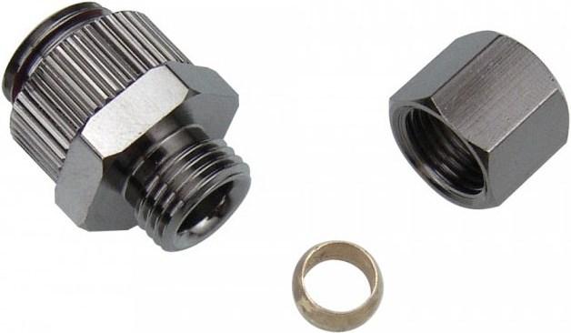 Actual product image Koolance Compression Fitting for Copper Tubes, OD 06 mm to G 1/4 inch BSPP- silver