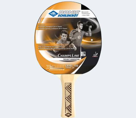 Produktbild Donic Schildkröt SCHILDKRÖT Tischtennisschläger "Champs Line 150 FSC" wertiger konkaver Holz, Einsteiger-Serie, 5-...