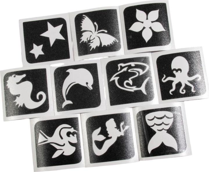Image du produit Grimas Kit de tatouage paillettes Aqua