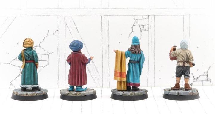 Actual product image Tabletop-Art Townsfolk Miniatures - Merchants Set 1 (4)